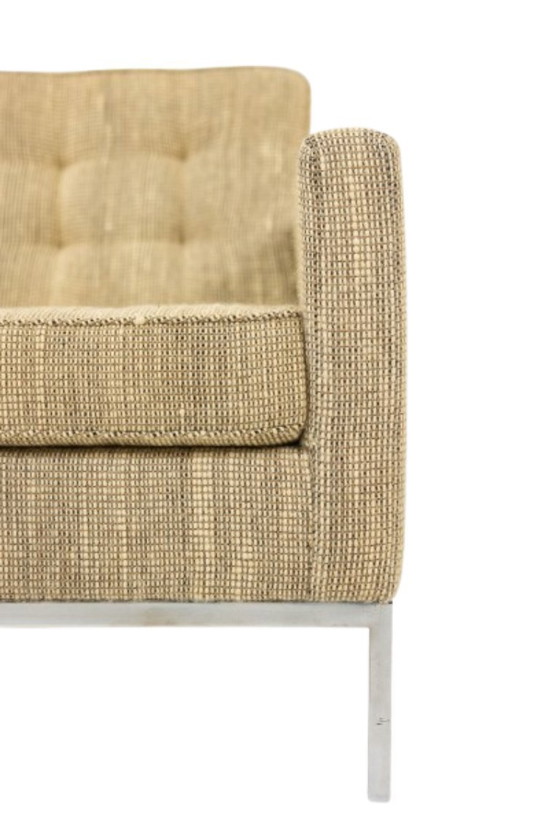 Image 1 of Florence Knoll, voor Knoll. Sofa en twee fauteuils. Jaren 60-70.