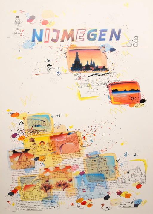 Schlote, Wilhelm - Nijmegen, City poster - Color offset lithograph