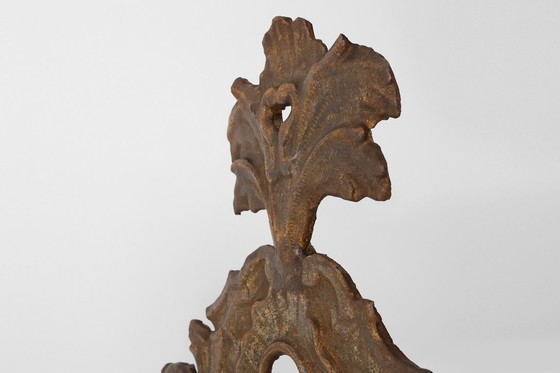 Image 1 of Italian Renaissance–Baroque Carved Wood Mirror, 17th Century