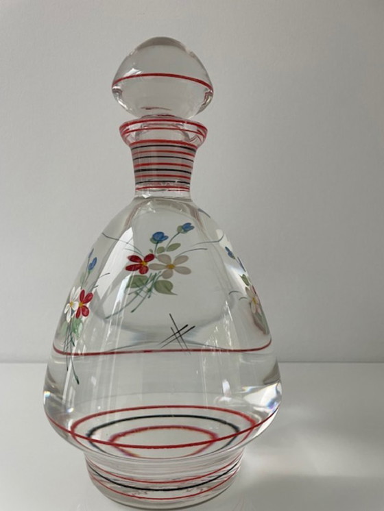 Image 1 of Art Deco likeurset: karaf met 4 glazen (1930)