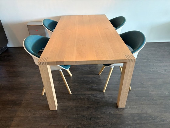 Image 1 of Tavolo da pranzo Pilat & Pilat Dorus - rovere massello - 200 x 100 cm - design Gjalt Pilat
