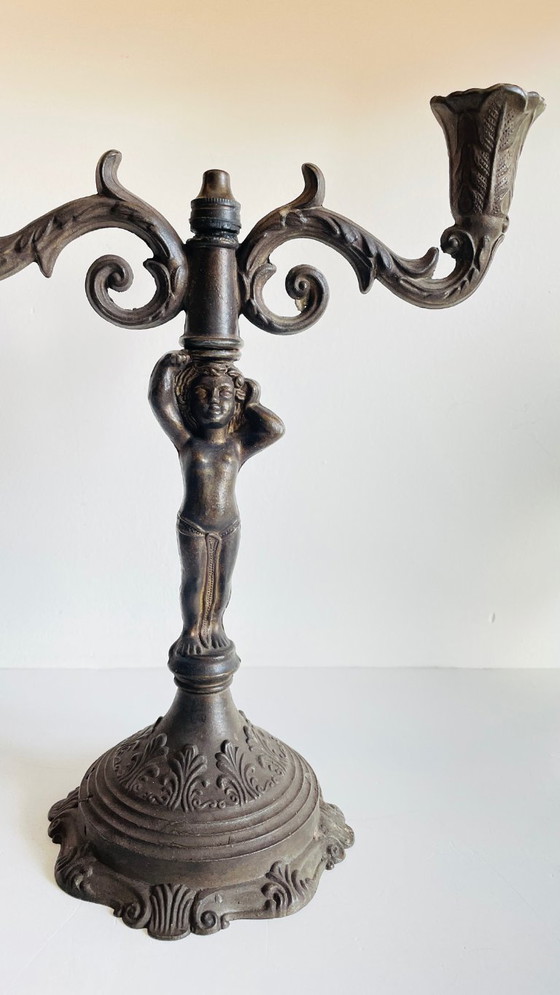 Image 1 of PORTACANDELE IN STILE ART NOUVEAU