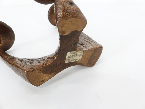 Image 1 of Vintage bronzen kandelaar Kunsthaus Kopp 1960
