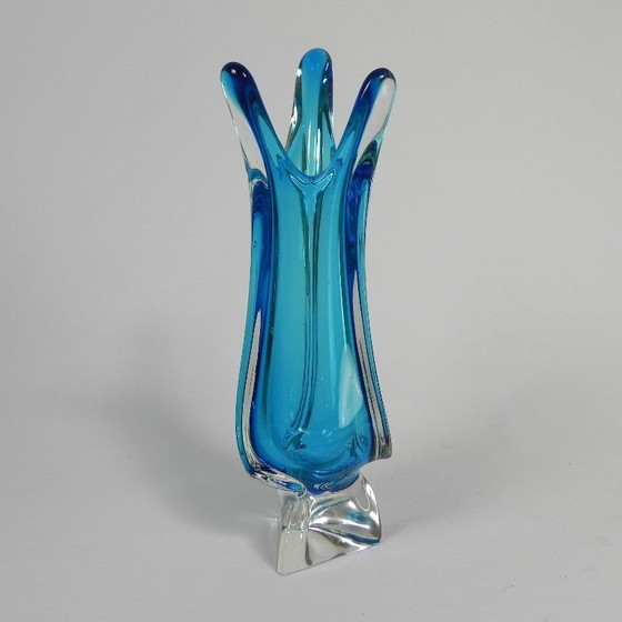 Image 1 of Vintage glass vase Val St. Lambert, 1950s