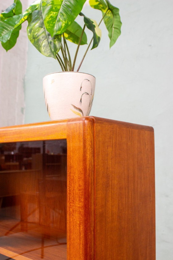 Image 1 of Vintage teak display chest of drawers highboard sideboard Danish