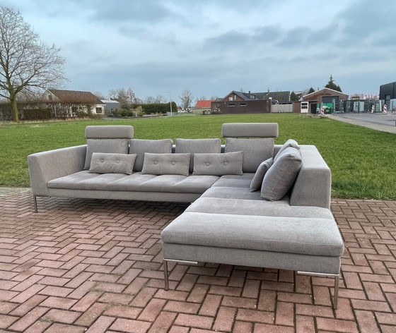 Image 1 of Divano angolare in tessuto Montel grigio - Comfort di alta qualità dal design olandese - Consegna gratuita