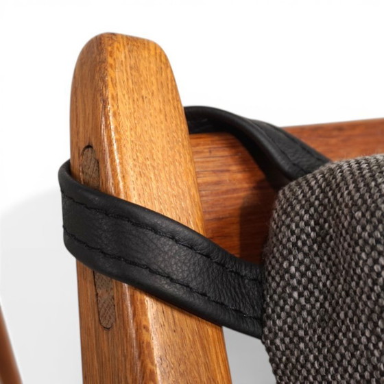 Image 1 of Silla de caza con otomana de Heinz Heger para PGH Erzgebirgisches Kunsthandwerk, 1960