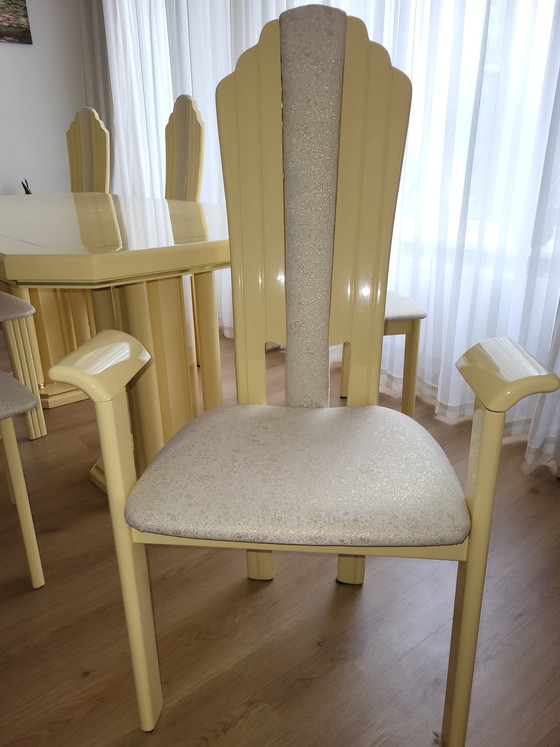 Image 1 of Dining table with 6 chairs