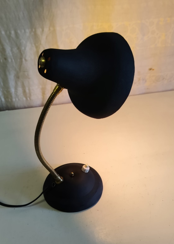 Articulated Metal and Brass Table Lamp - Mid-20th Century (photo 6 of 11)