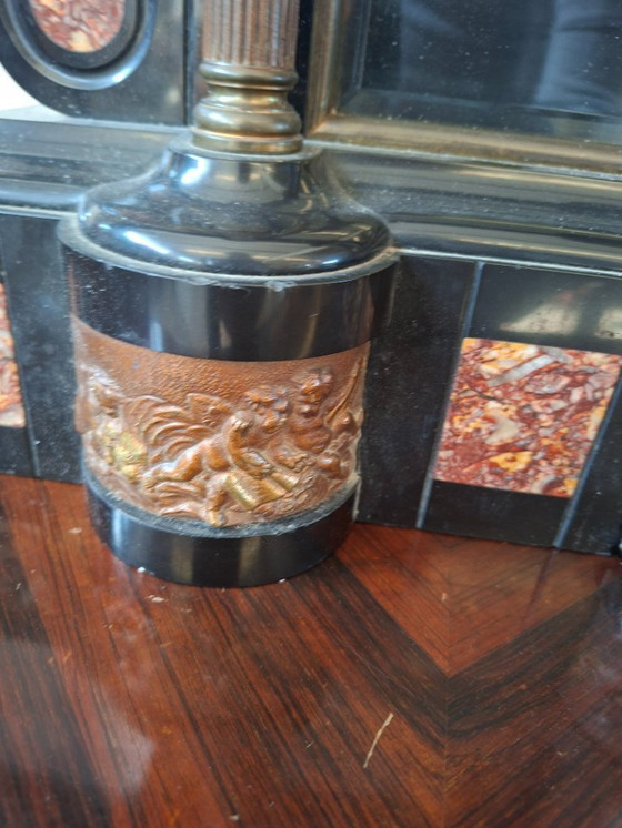 Image 1 of Espléndido tríptico de repisa de chimenea estilo Napoleón III (segunda mitad del siglo XIX)