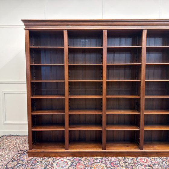 Grande Bibliothèque Anglaise Classique Ouverte – Bois (photo 12 of 14)