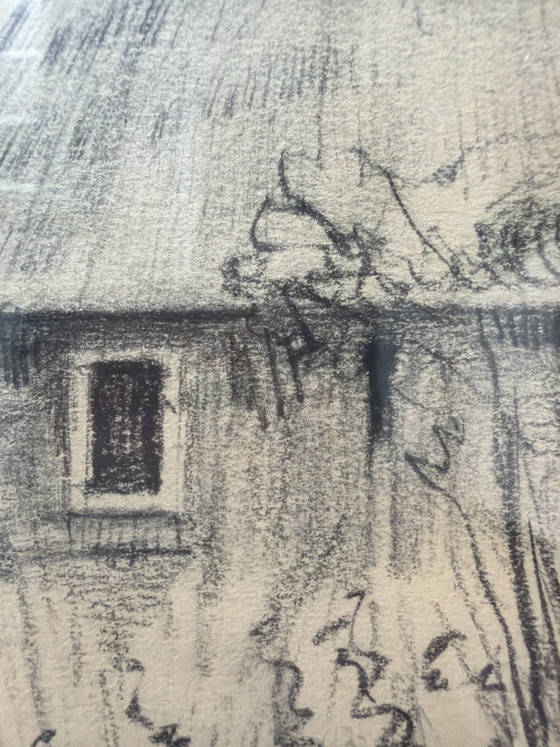 Disegno originale a matita di Jan Jetten – Dipinti e disegni, Glass, Paper (photo 3 of 5)