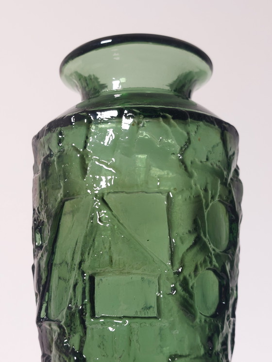 Image 1 of Vintage Mid Century Glasvase Göte Augustsson Ruda Glasbruk 1960er