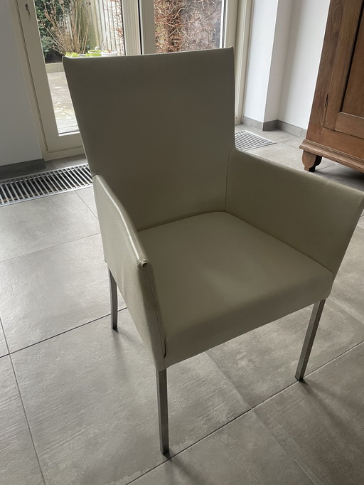 6 leren stoelen Bert Plantage