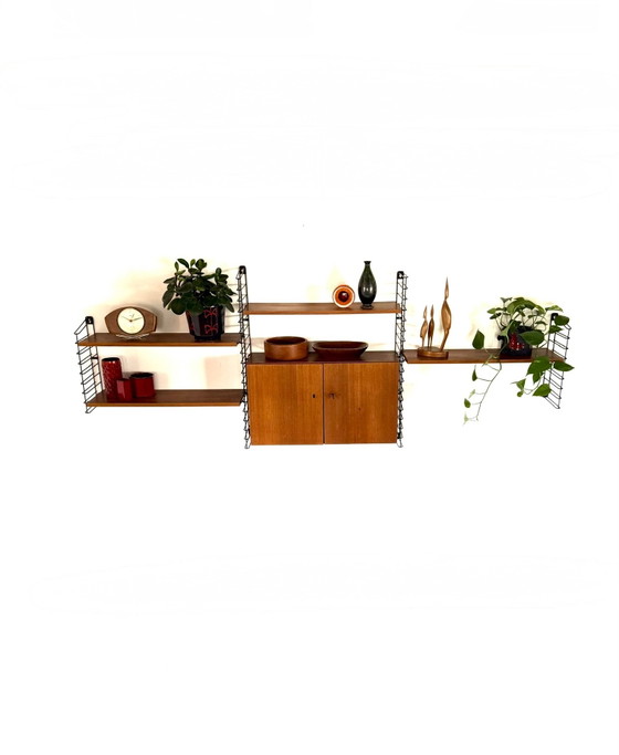 Sistema a parete modulare vintage in teak, Musterring ‘60 – Armadi a muro, Legno, Metallo (photo 11 of 14)