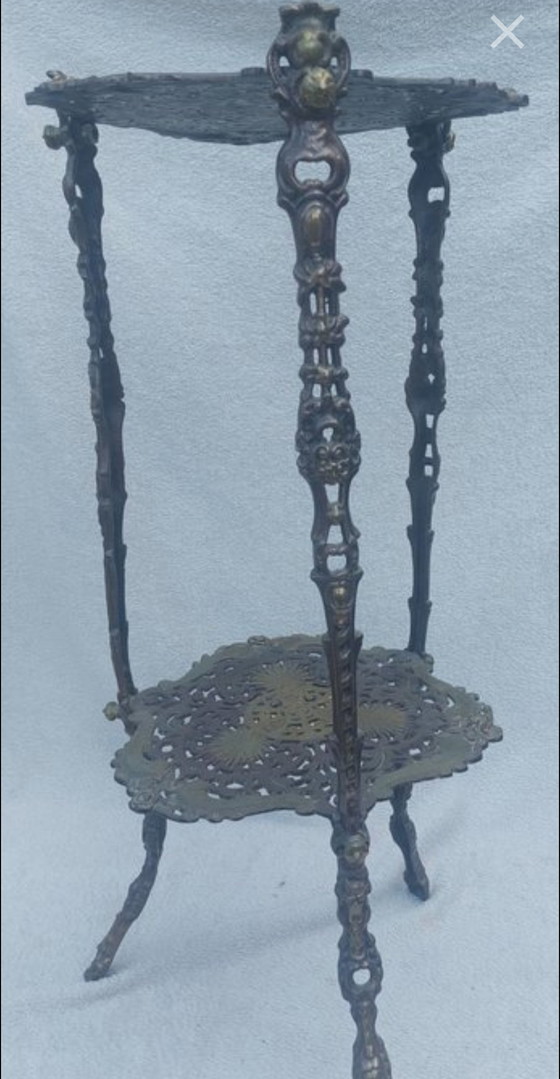 Tavolino portapiante in bronzo, 1920, 6,4 kg – Porta piante, Bronze (photo 3 of 5)