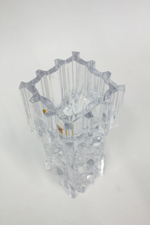 70's German Nachtmann crystal ice cube vase