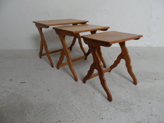 Image 1 of Vintage Eiken Mimi Set Bijzettafels