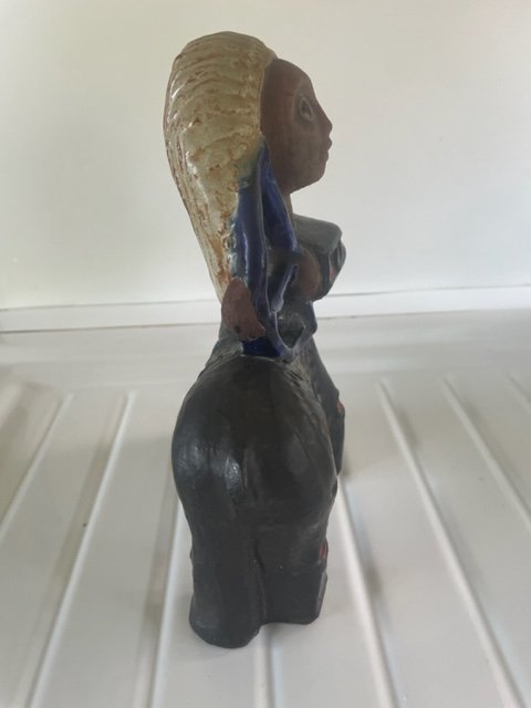 Vintage ceramic archer - Elisabeth Vandeweghe - Perignem
