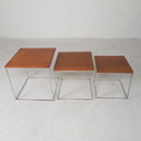 Set of 3 side tables, mimi set, 1960s