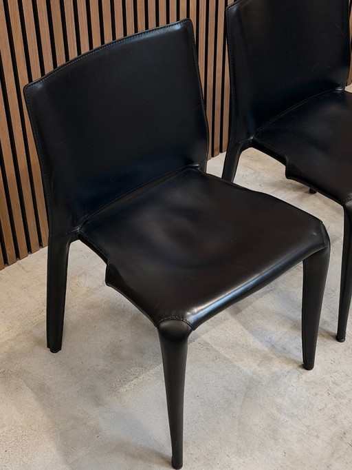 Bull dining chair by Mario Bellini for Cassina 1990s Set of 6