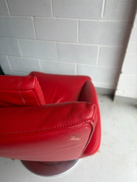 Frank Sitzmobel 'Mate' Fauteuil de Relaxation – Frank Sitzmöbel, Fauteuils de relaxation, Leather, Metal (photo 7 of 9)