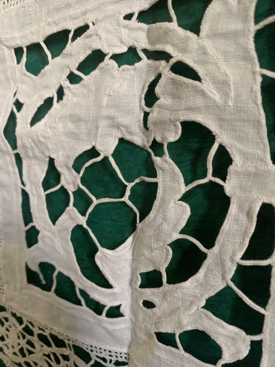 Antique Lace Frieze, Cut Stitch, Exceptional Bestiary 18th/19th Century – Wall decoration, Other (photo 8 of 15)