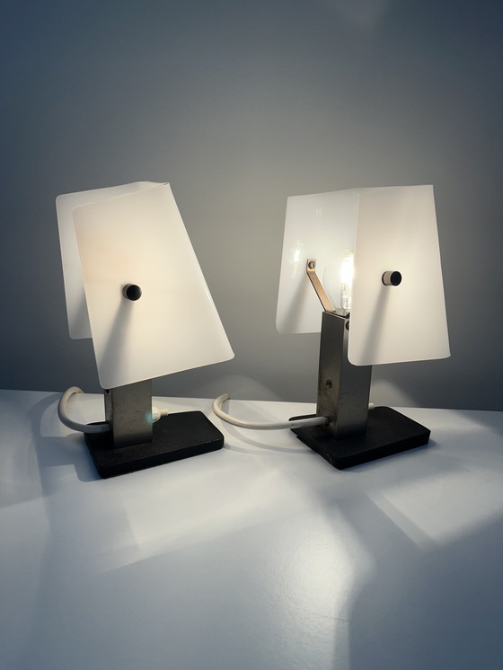 Image 1 of Ensemble de lampes rare et unique de Hillebrand Leuchten