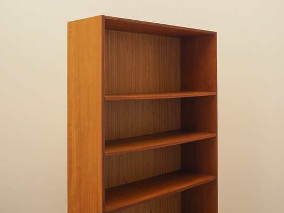Image 1 of Librería de teca, diseño danés, década de 1970, fabricada en Dinamarca.