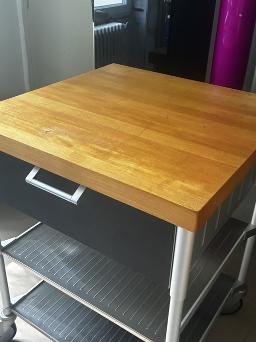 Bulthaup System 20 Serveerwagen – opbergkast, Wood, Metal (photo 2 of 5)