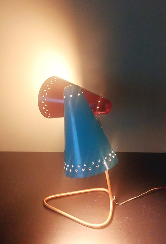Image 1 of Lampe de table vintage rare, design STILNOVO | Années 1950