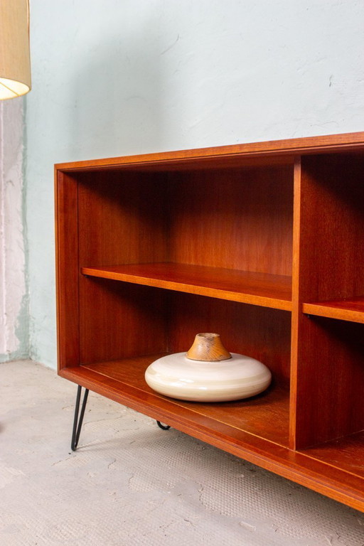 Vintage teak sideboard, chest of drawers, bookshelf, mid-century 1960s