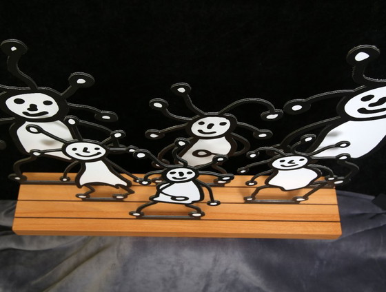 Image 1 of Kostabi, Paul - SPRKL Famliy - Pop-Art-Sculptur/Aluminium - Handsigned Artwork