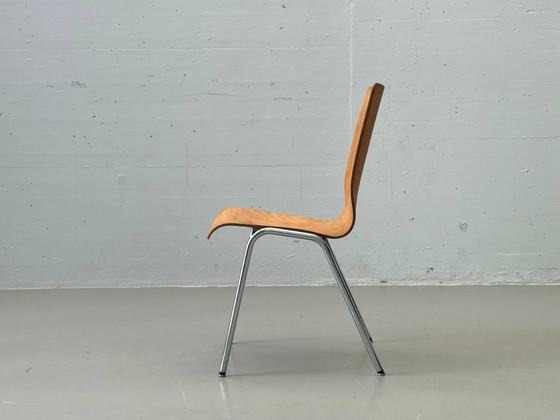 Image 1 of Set van 4 stapelbare stoelen van IGH Herisau, Zwitserland, jaren 70.