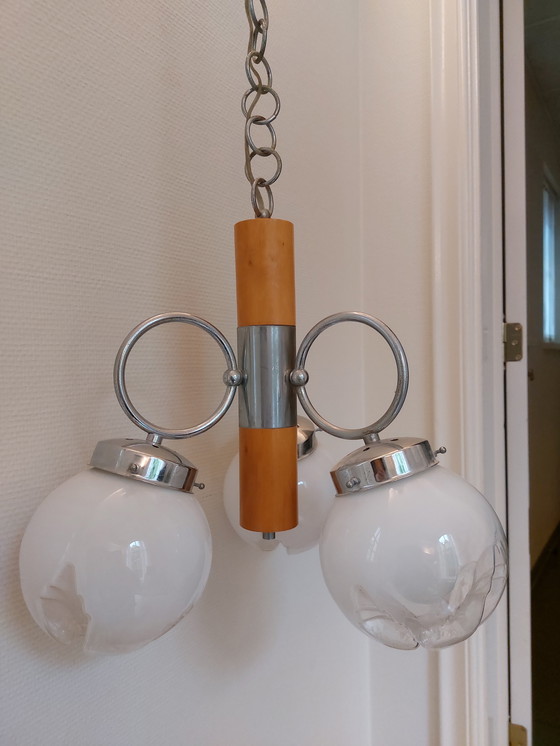 Image 1 of Lampe suspendue murano vintage