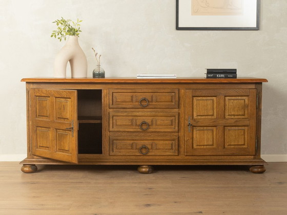 Brutalistisches Sideboard, 1960er Jahre, Holz, Braun (Foto 3 von 9)