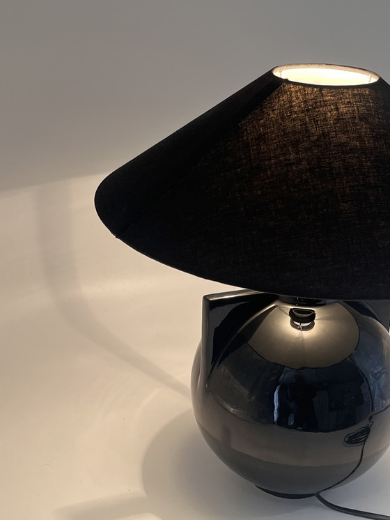 Image 1 of Keramiklampe Schwarzes Design