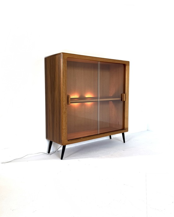 Image 1 of Vintage teak display cabinet, Dyrlund '80