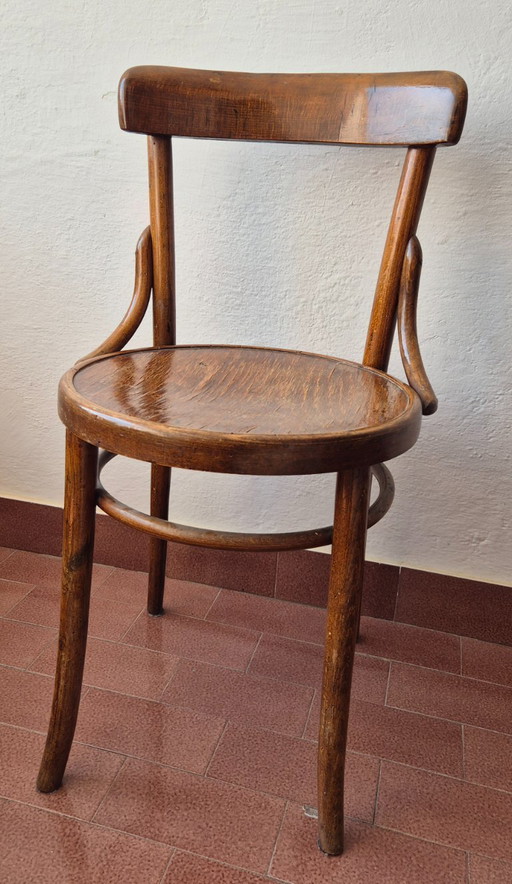 Chaises de café Thonet mundus des années 1920 - étiquette d'origine