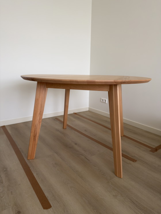 Image 1 of The Machine Room Sav & Okse Nonne Table Round Beech 120 CM