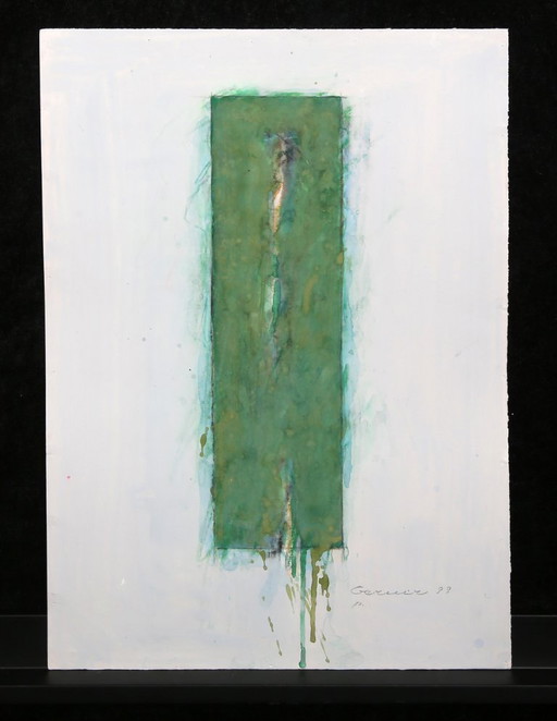 Berner, Bernd - untitled - 1999 - gouache on laid paper - signed by hand