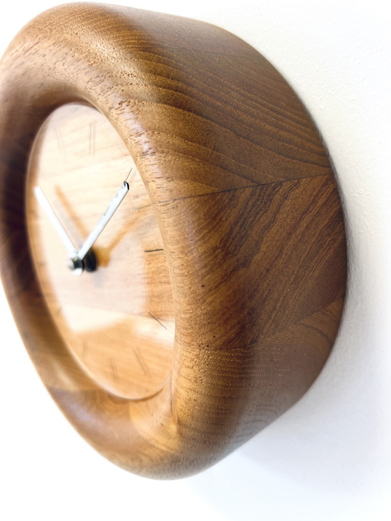 Image 1 of Teak Wall Clock, Böckenhauer