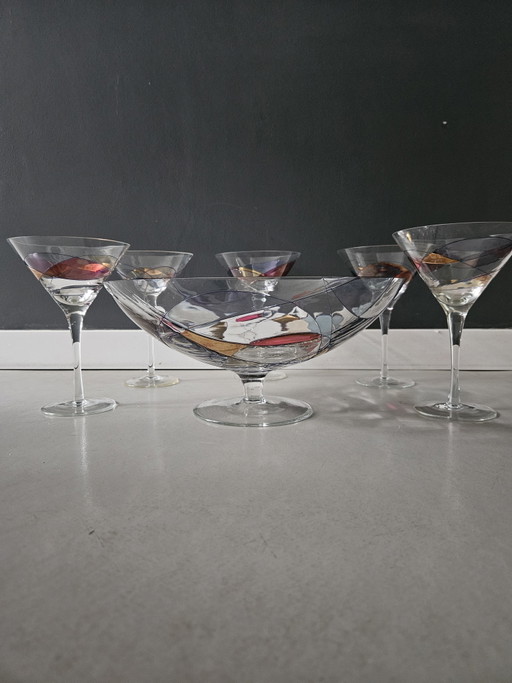 Antoni Barcelona Sagrada Martini glazen en schaal