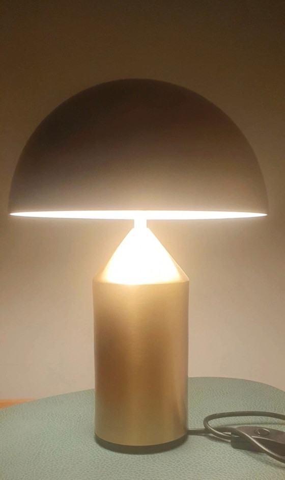 Image 1 of Design authentique - Lampe de table Atollo 238 Gold par Vico Magistretti (Oluce)