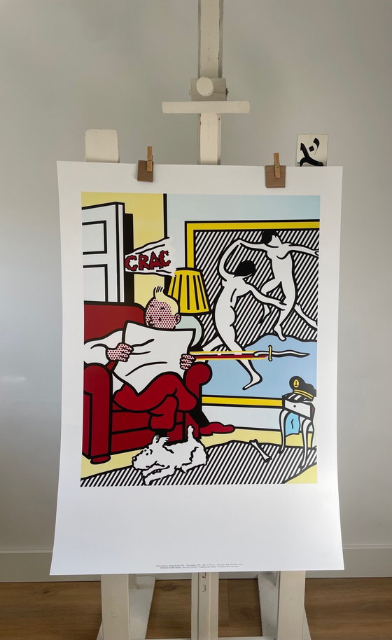 Image 1 of Roy Lichtenstein (1923-1997), Tintin Reading, 1993, Copyright Roy Lichtenstein &amp; Sabam Brussels 1995, Stampato in Belgio