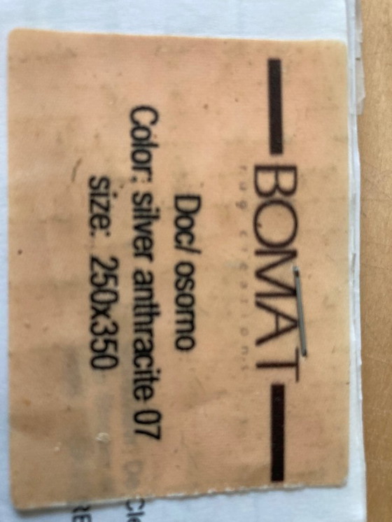 Image 1 of Tappeto Bomat 250x350 DOC/osomo Argento Antracite 07