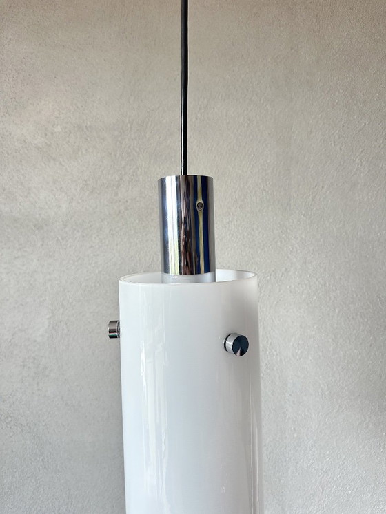 Vintage Glashütte Limburg Pendant lamp – Metal (photo 6 of 11)