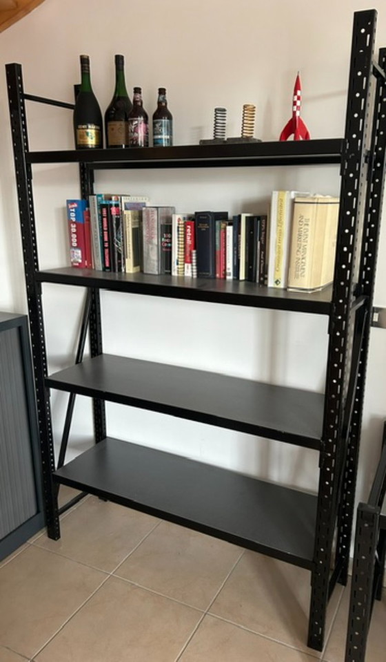 Speed Rack Schreibtisch-Set – Wood, Iron (photo 11 of 12)