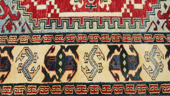 Image 1 of Originele handgeknoopte oude Kaukasische Azerbeidzjaanse kelim - 174 cm - 162 cm - Zeer Fijn