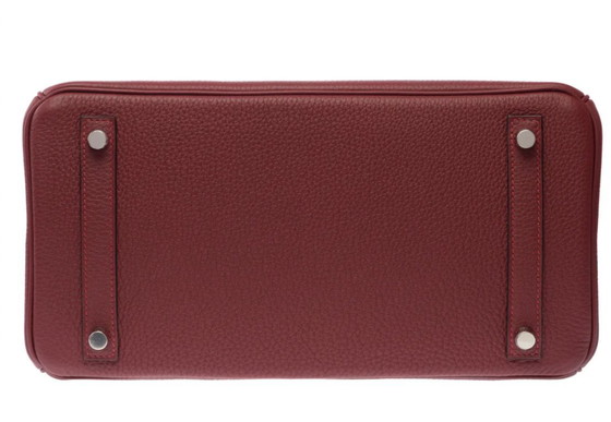 Image 1 of Borsa HERMES Birkin 30 in cuoio rosso - 103349